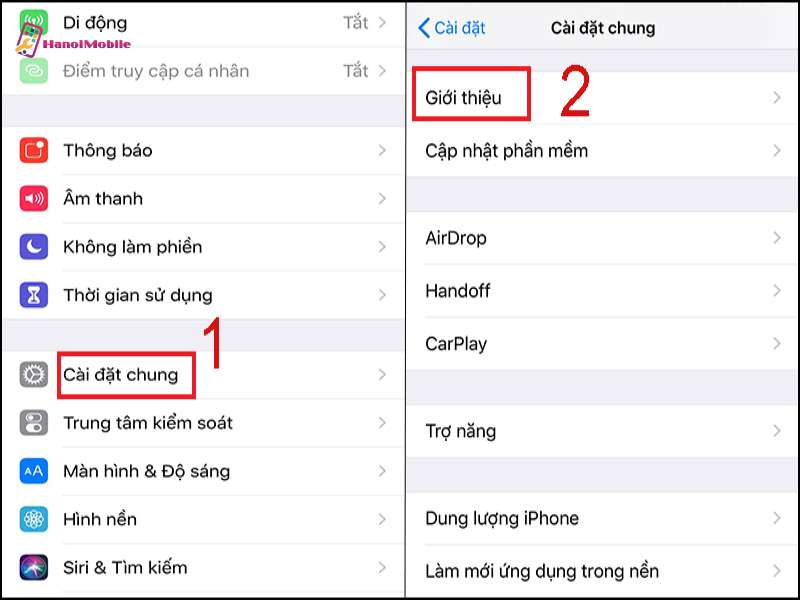 Trên trang dịch vụ của Apple